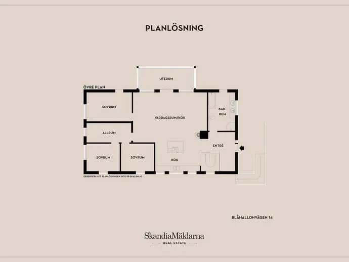 Planritning för Blåhallonvägen 14