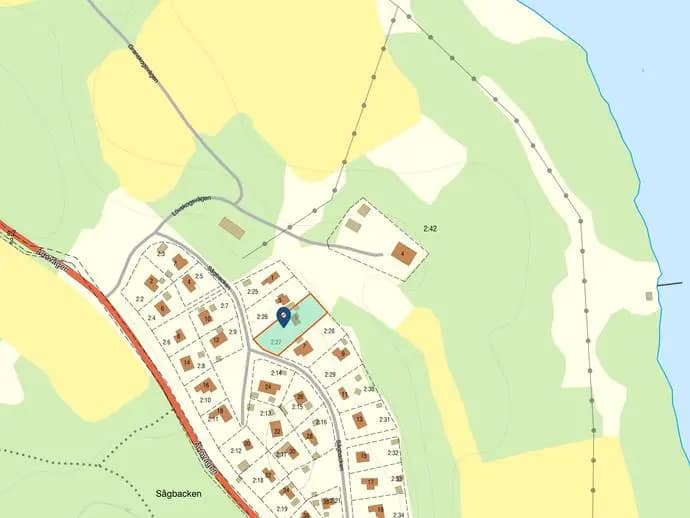 Planritning för Sågbacken 5
