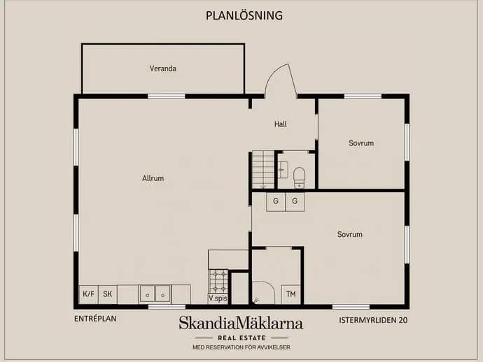 Floor plan for Istermyrliden 20