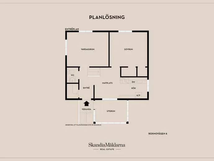 Planritning för Roxmovägen 6