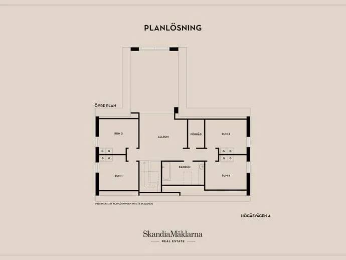 Floor plan for Högåsvägen 4