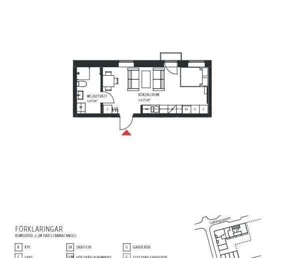 Planritning för Saltängsgatan 98