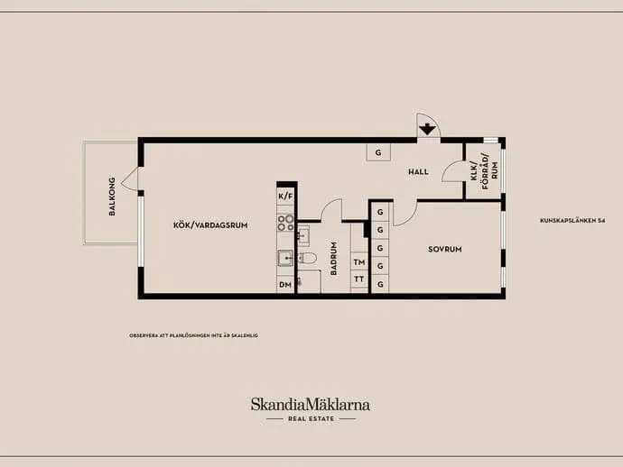 Floor plan for Kunskapslänken 54