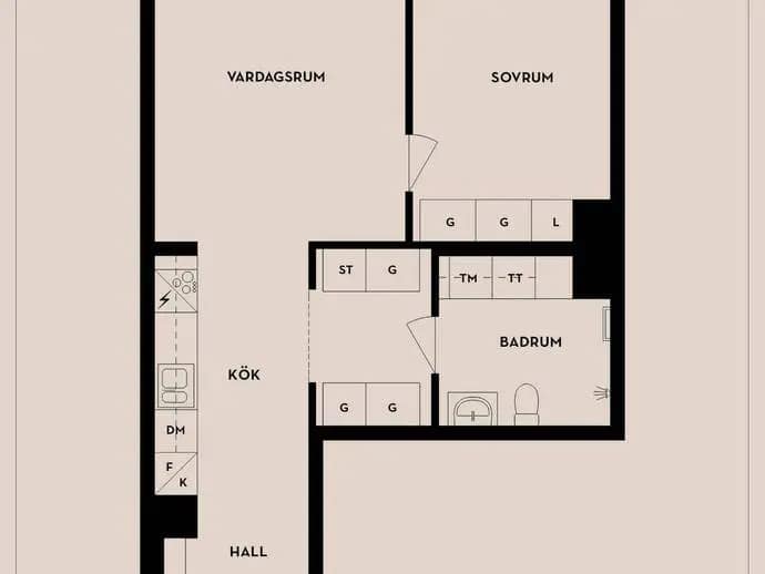 Floor plan for Odengatan 33