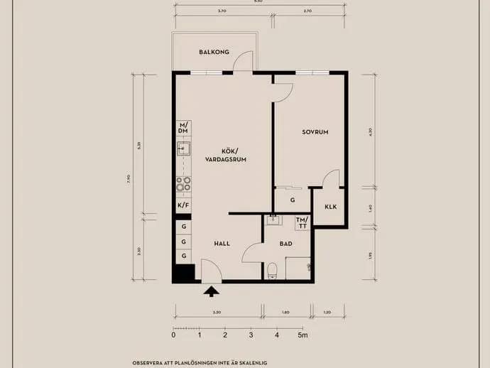 Floor plan for Sjupundsgatan 31