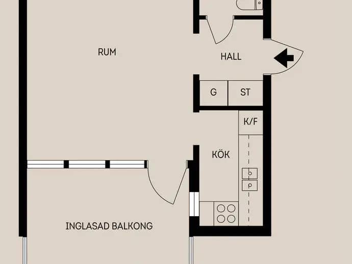 Floor plan for Bellmansgatan 108