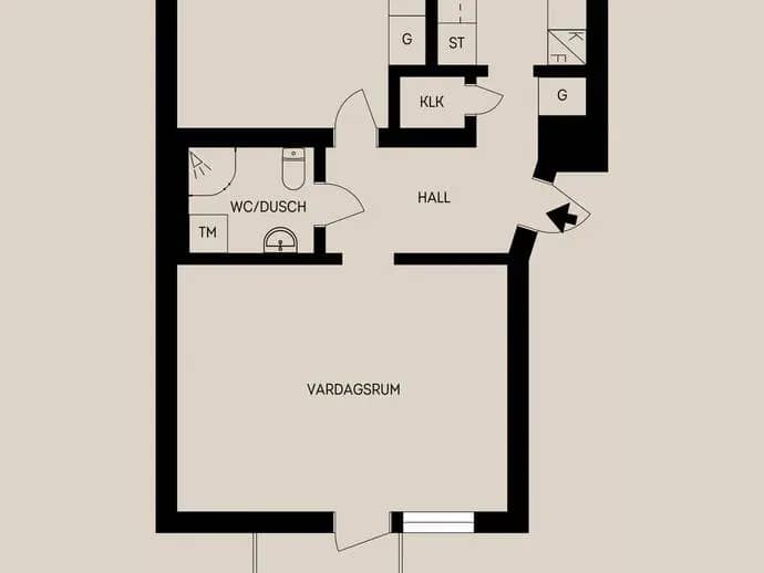Planritning för Hillmanskroken 9B
