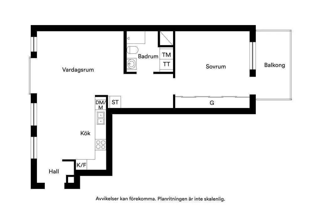 Planritning för Lindholmsallén 28A