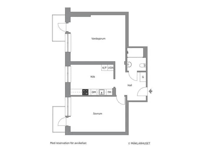 Floor plan for Hjälmshultsgatan 15
