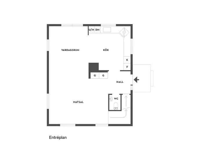 Floor plan for Lilla Näset Vårbacka 1