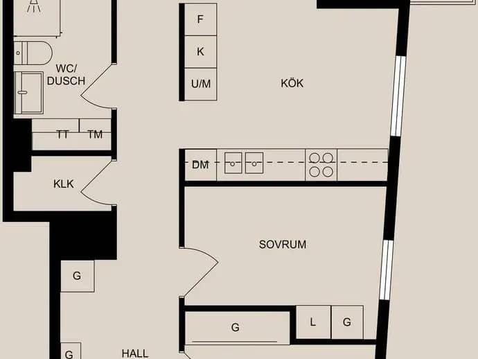 Planritning för Nya torget 6