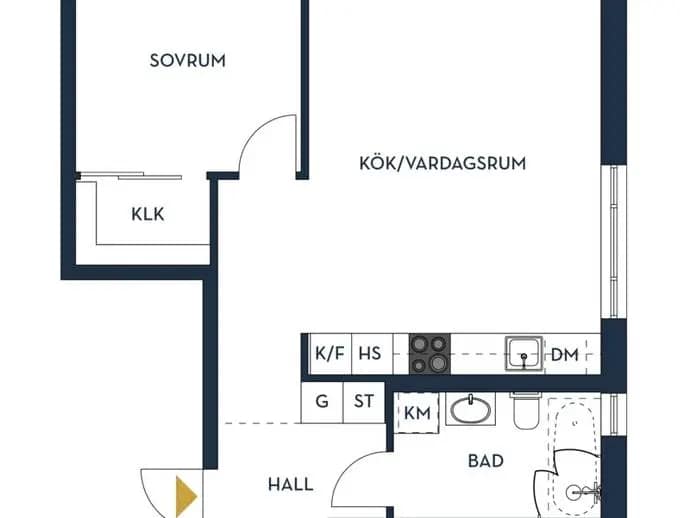 Planritning för Dammgatan 16