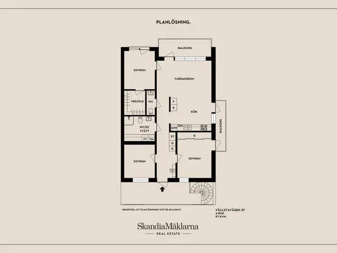 Planritning för Vällstavägen 27