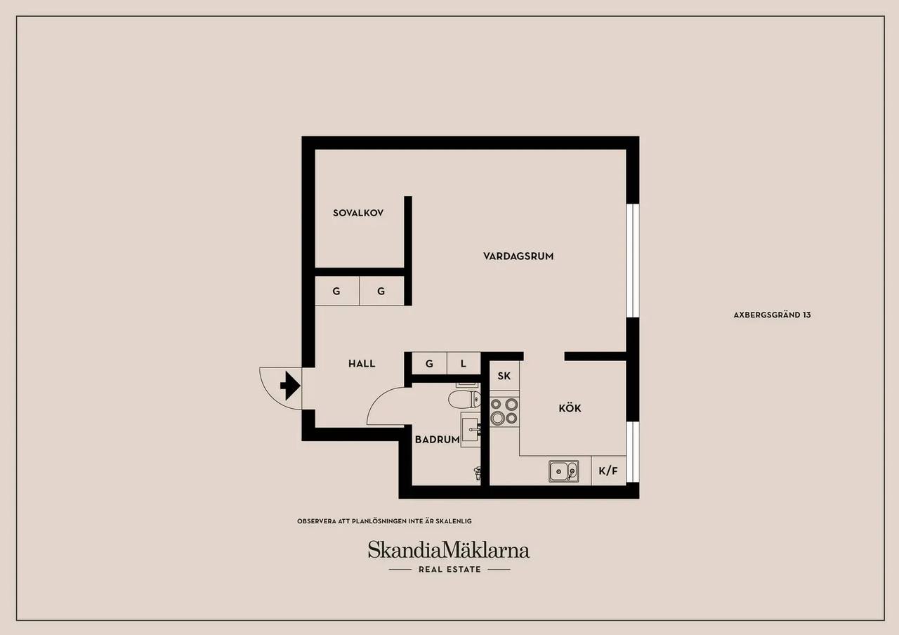 Floor plan for Axbergsgränd 13