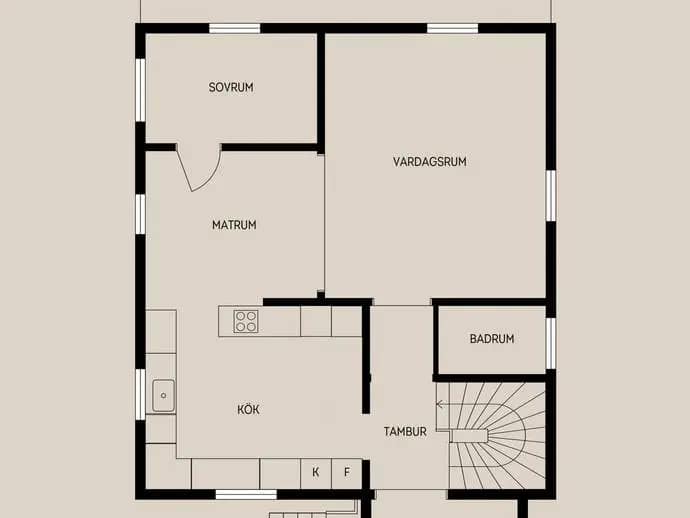 Floor plan for Eriksgatan 7