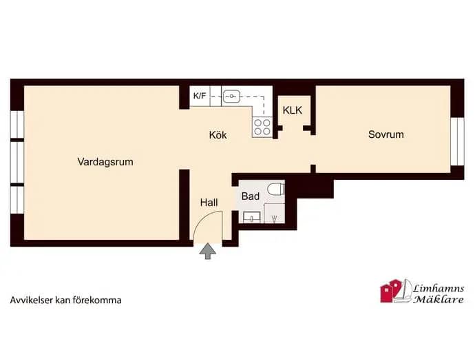 Floor plan for Lönngatan 48C
