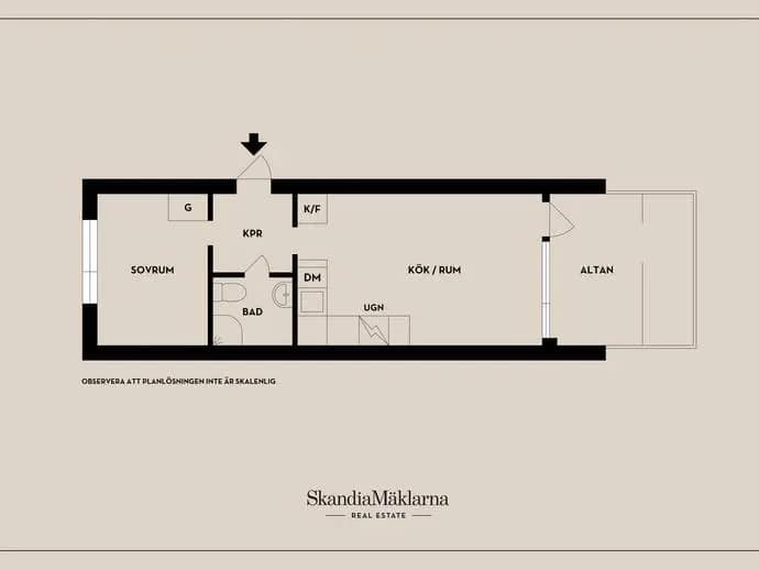 Floor plan for Tvillingarnas gata 325