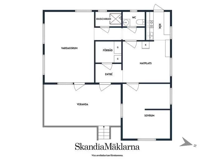 Floor plan for Stenmossevägen 1