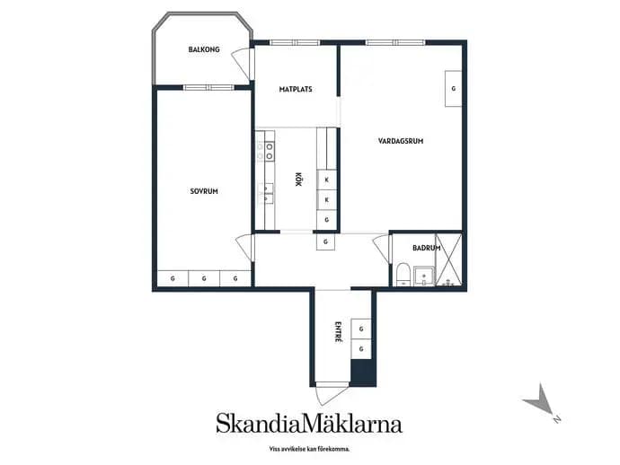 Planritning för Eskilstunavägen 12