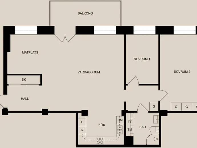 Planritning för Tjustgatan 11