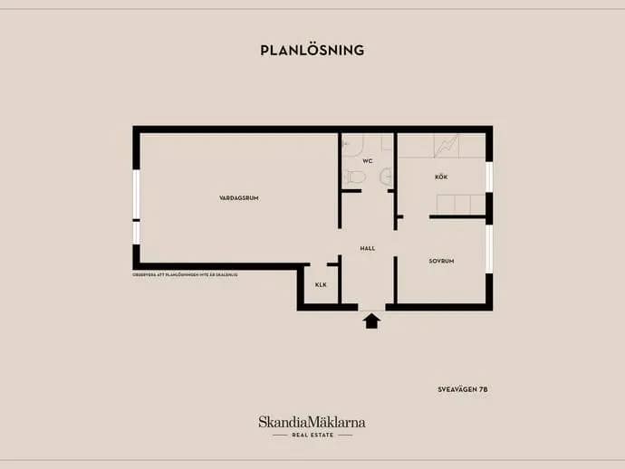 Floor plan for Sveavägen 9B