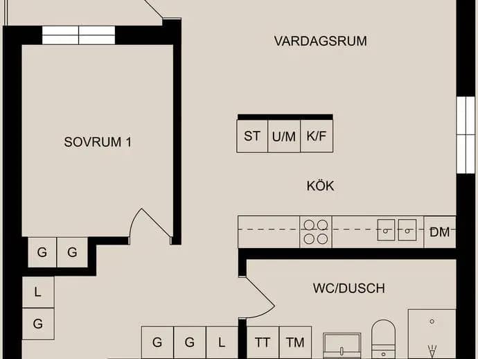 Planritning för Slottsgatan 88