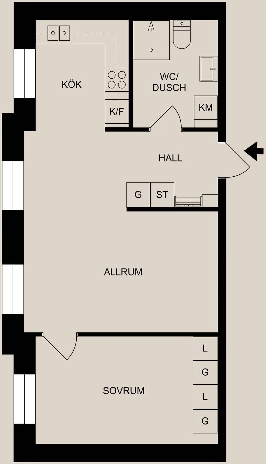 Planritning för Plankgatan 52
