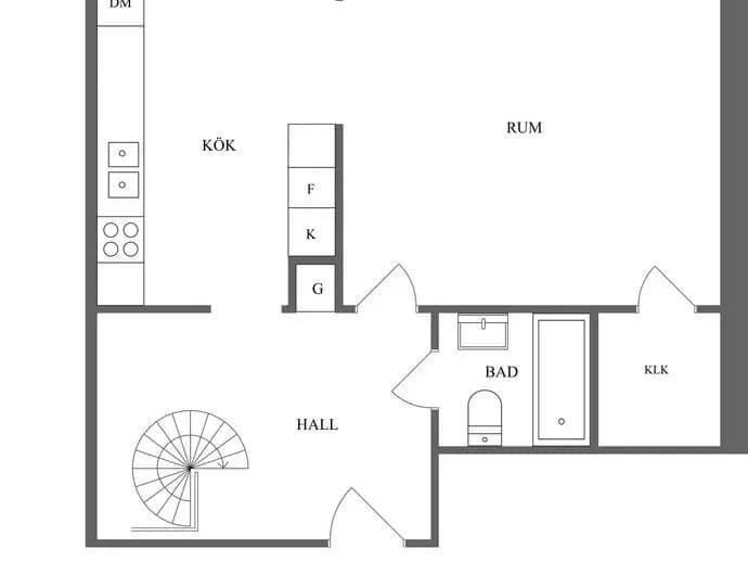 Planritning för Bråddgatan 26