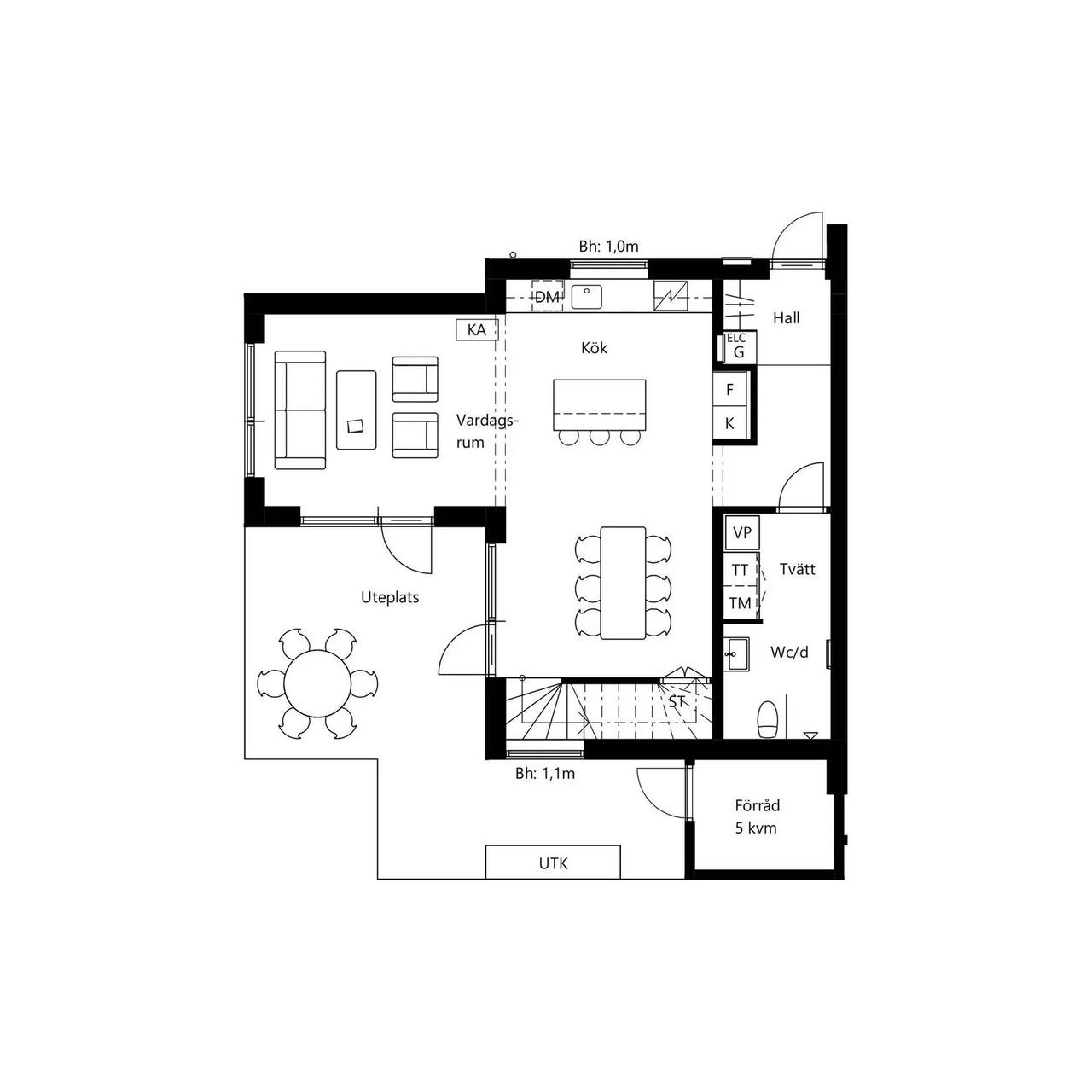 Floor plan for Baggensviksvägen/Persvägen