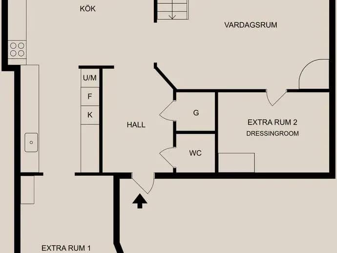Planritning för S:t Olofsgatan 14