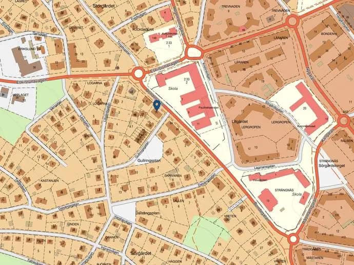 Planritning för Gullringsgatan 2A