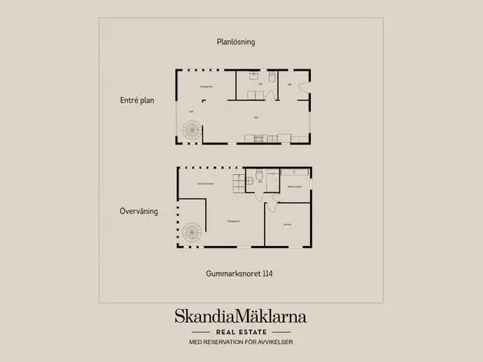 Planritning för Gummarksnoret 114