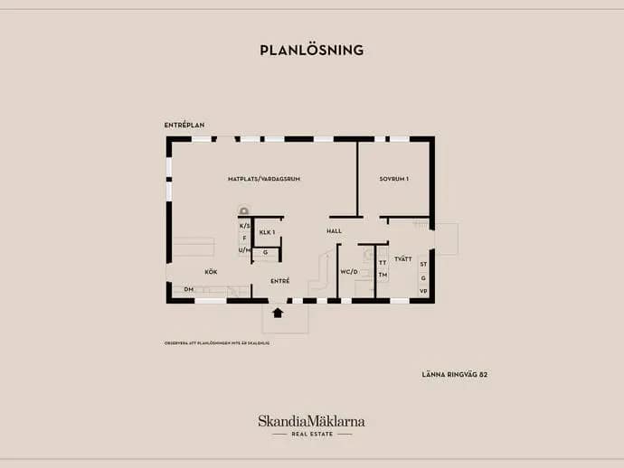 Planritning för Länna ringväg 82