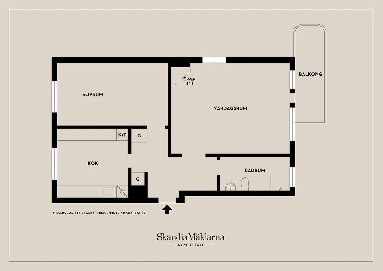Floor plan for Spångavägen 14