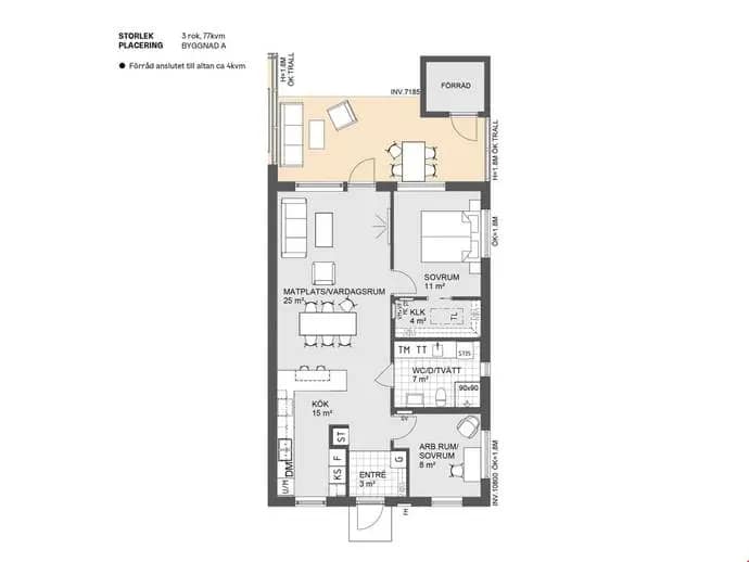 Planritning för Nougatgatan 10