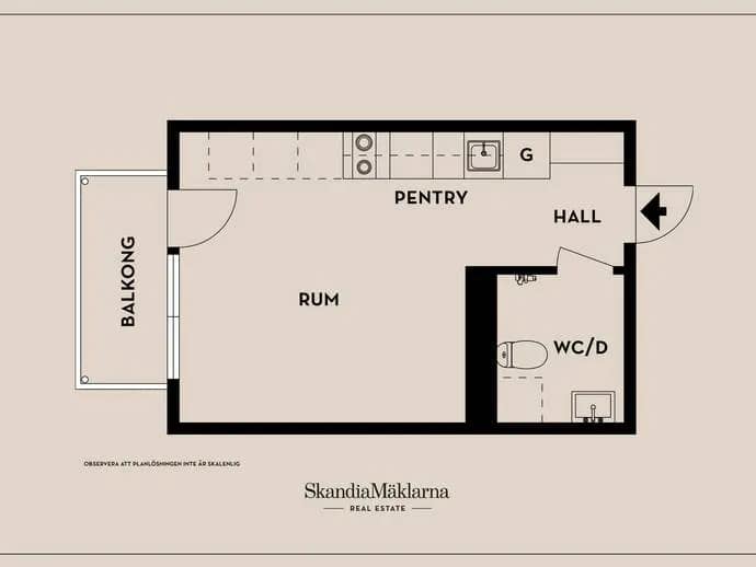 Floor plan for Flyginfarten 14A