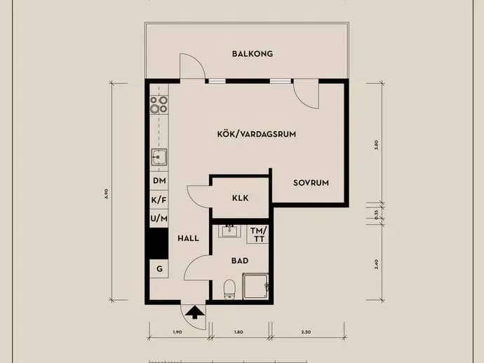 Floor plan for Skalldalsbacken 1