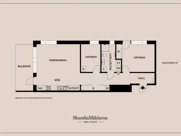 Floor plan for Varamovägen 35