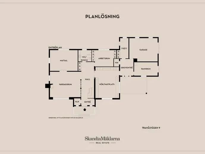 Floor plan for Tranåsvägen 9