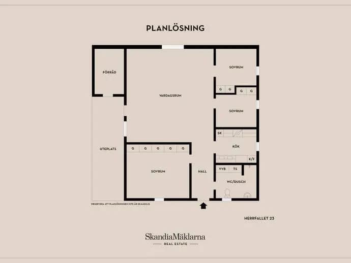 Floor plan for Herrfallet