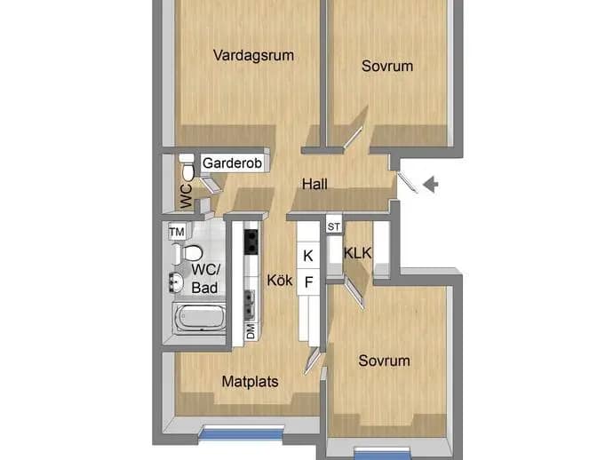 Floor plan for Sleipnervägen 24