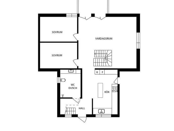 Floor plan for Granvägen 8
