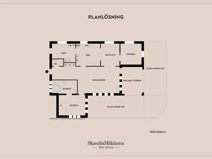 Floor plan for Vråkvägen 3