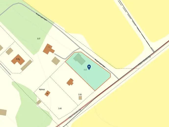 Planritning för Skogshuggarvägen 1