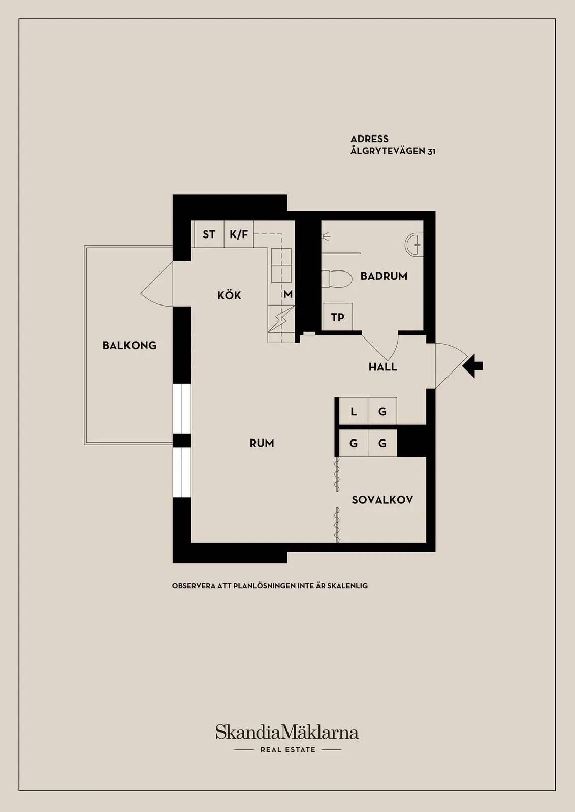 Planritning för Ålgrytevägen 31