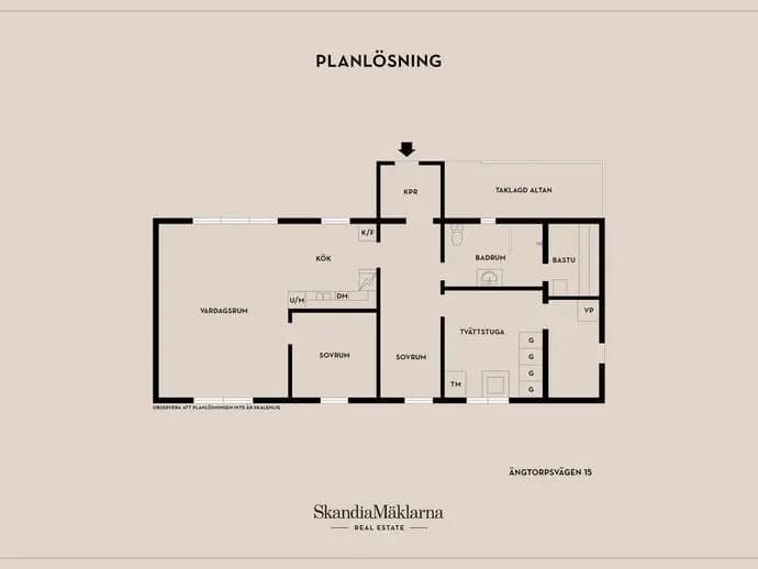 Planritning för Ängtorpsvägen 15