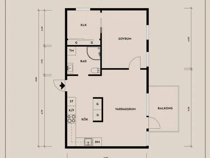 Planritning för Munspelsgatan 26