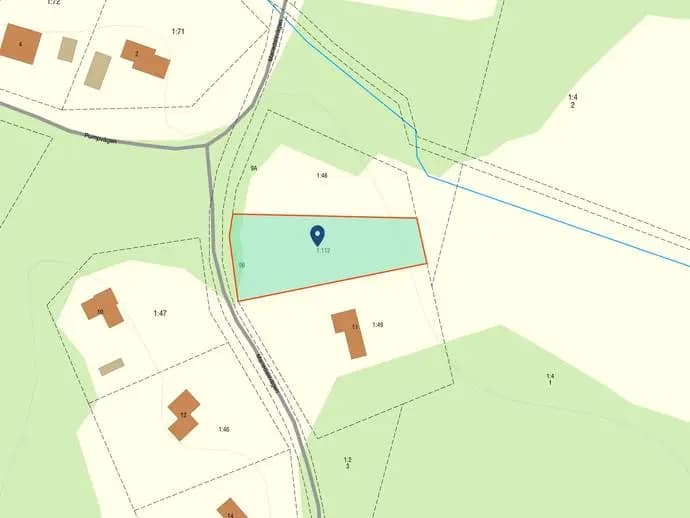 Planritning för Mariedalsvägen 9B