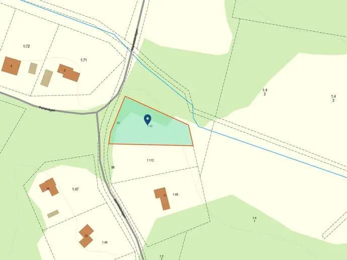 Planritning för Mariedalsvägen 9A