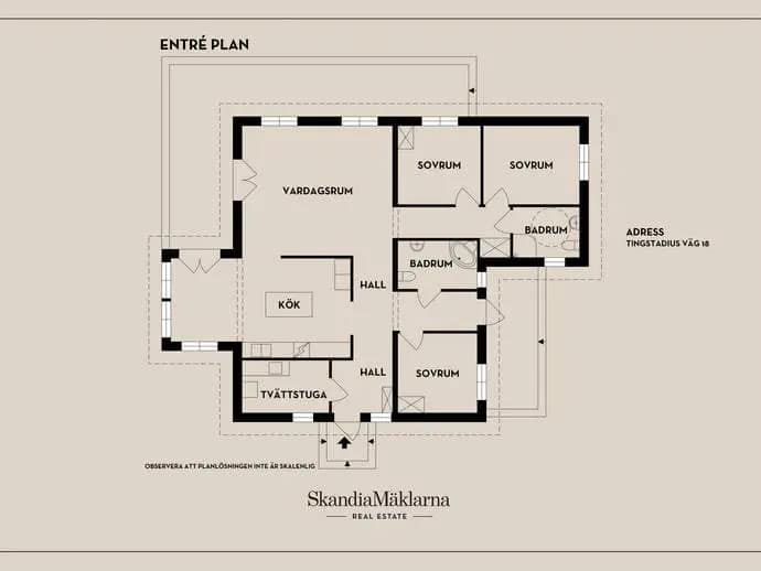Floor plan for Tingstadius väg 18